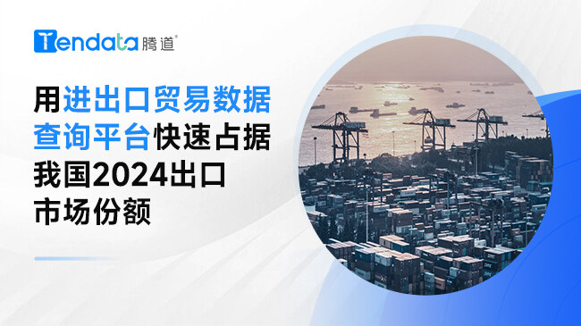 用進(jìn)出口貿(mào)易數(shù)據(jù)查詢平臺(tái)快速占據(jù)我國(guó)2024出口市場(chǎng)份額