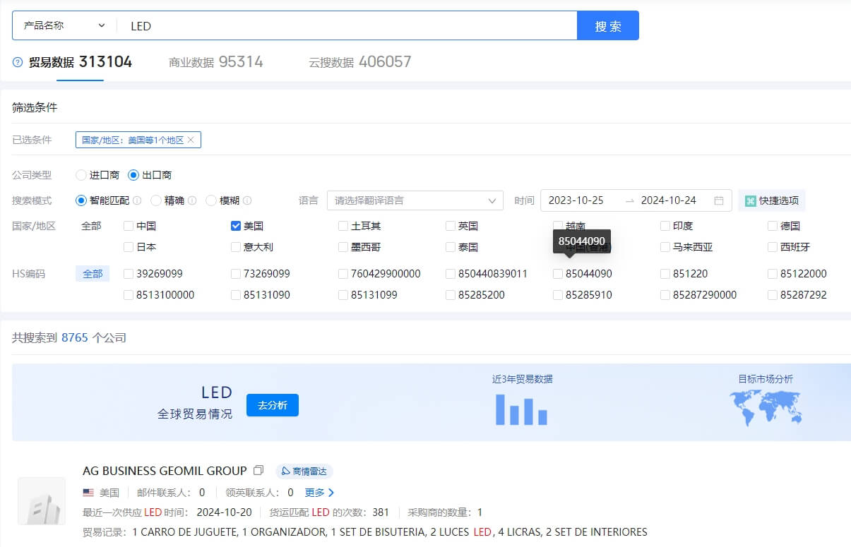 出口美國產(chǎn)品